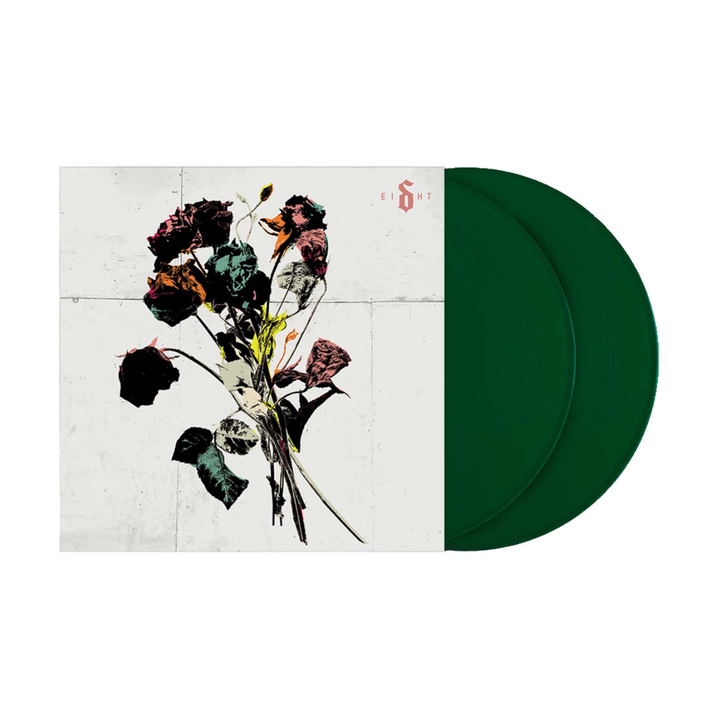 殞落樂團 Shinedown - EI8HT 【常青綠彩膠】（黑膠唱片 2LP） 封面