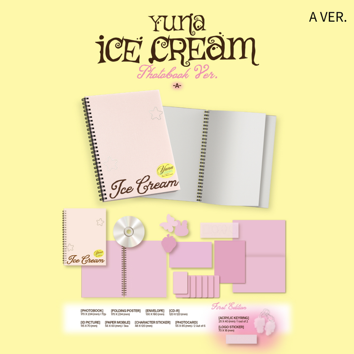 申有娜 YUNA（ITZY） - 迷你一輯：ICE CREAM 【2個版本】（CD） 內頁 1