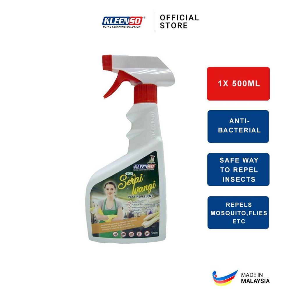 KLEENSO Eco Serai Wangi Pest Repellent Cleaner Spray AntiBacterial