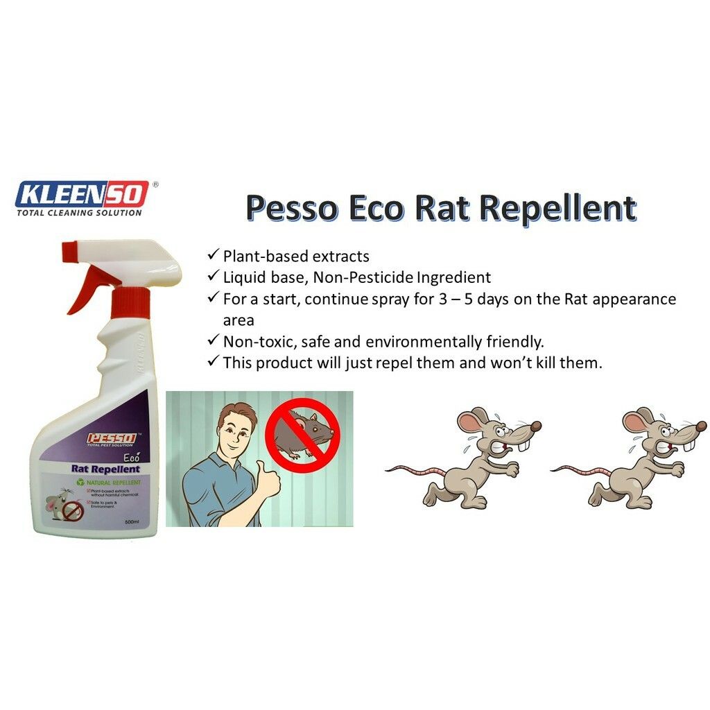 Pesso Eco Rat Repellent 500ML Kleenso Total Cleaning Solution