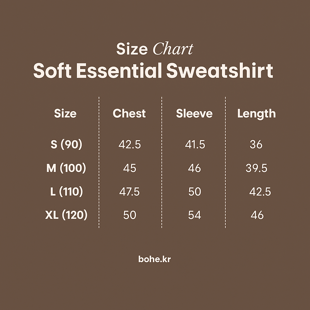 sweatshirt size