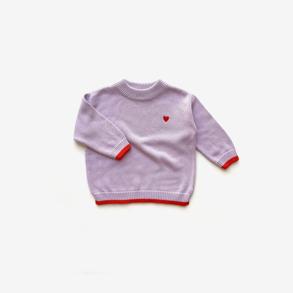 lilac dip jumper