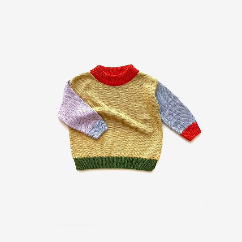 colour block jumper