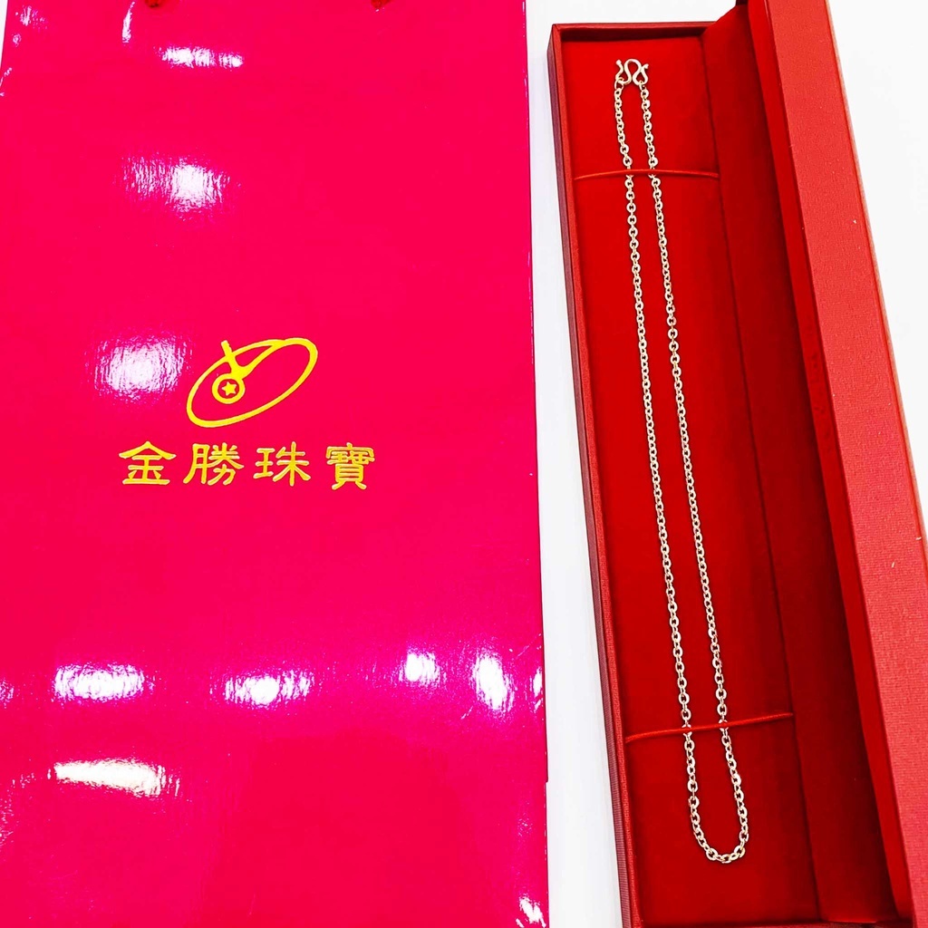 金勝珠寶】 白銀項鍊｜1尺3~1尺6 麻花鍊螺旋鍊牢固鍊純銀39~48公分1.0
