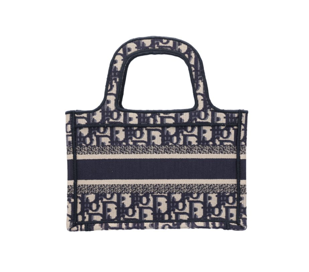 DIOR 迪奧 迷你 Book Tote 托特包 藍色 Dior Oblique 刺繡 S5475ZRIW_2