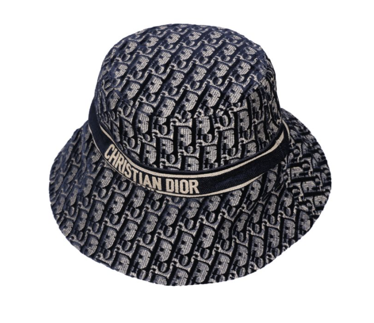 DIOR 迪奧 Oblique 刺繡 海軍藍漁夫帽 05CDO924I1342