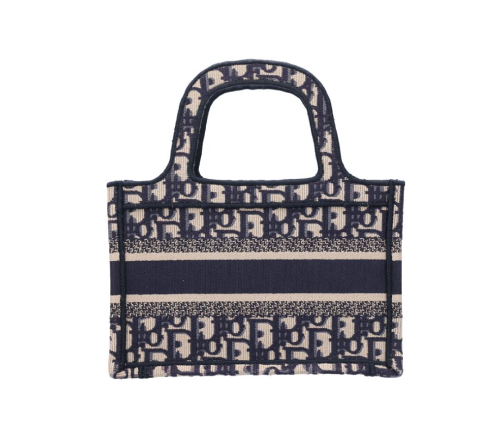 DIOR 迪奧 迷你 Book Tote 托特包 藍色 Dior Oblique 刺繡 S5475ZRIW_2