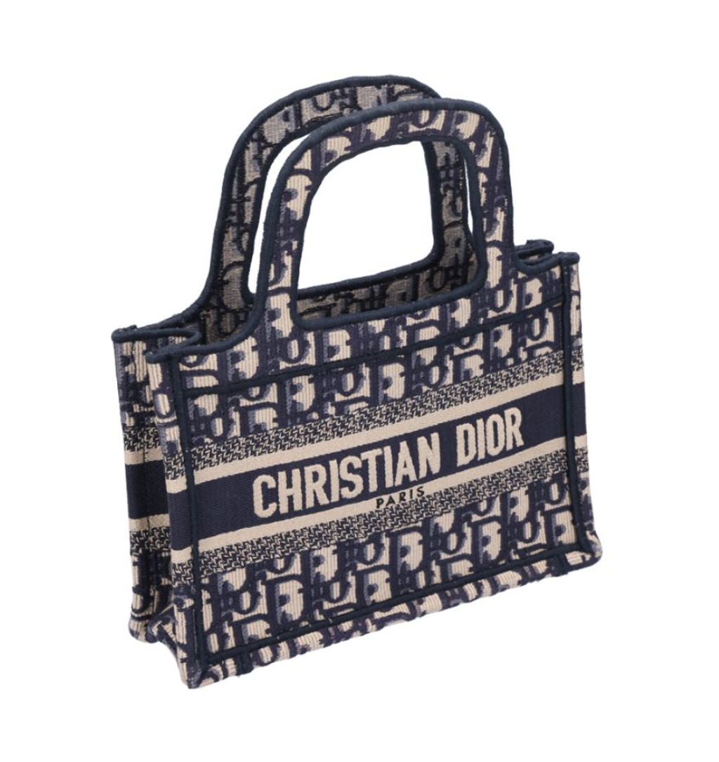DIOR 迪奧 迷你 Book Tote 托特包 藍色 Dior Oblique 刺繡 S5475ZRIW_5