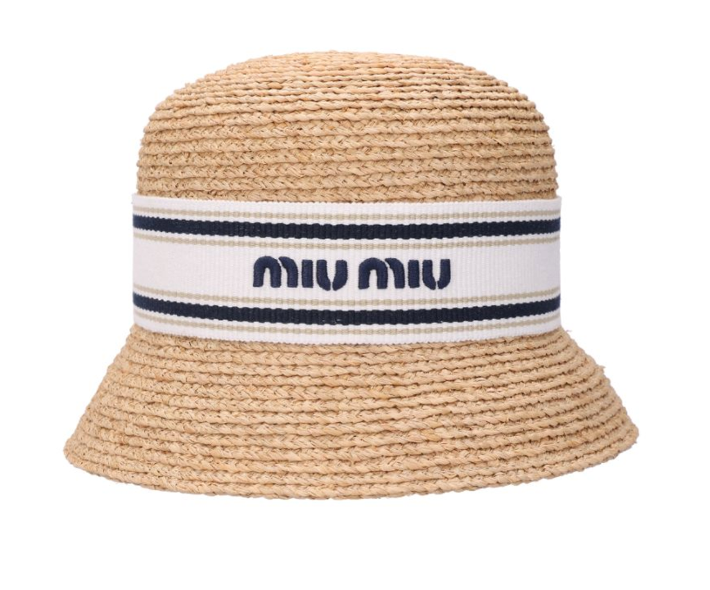 MIU MIU 拉菲草帽 5HC3070