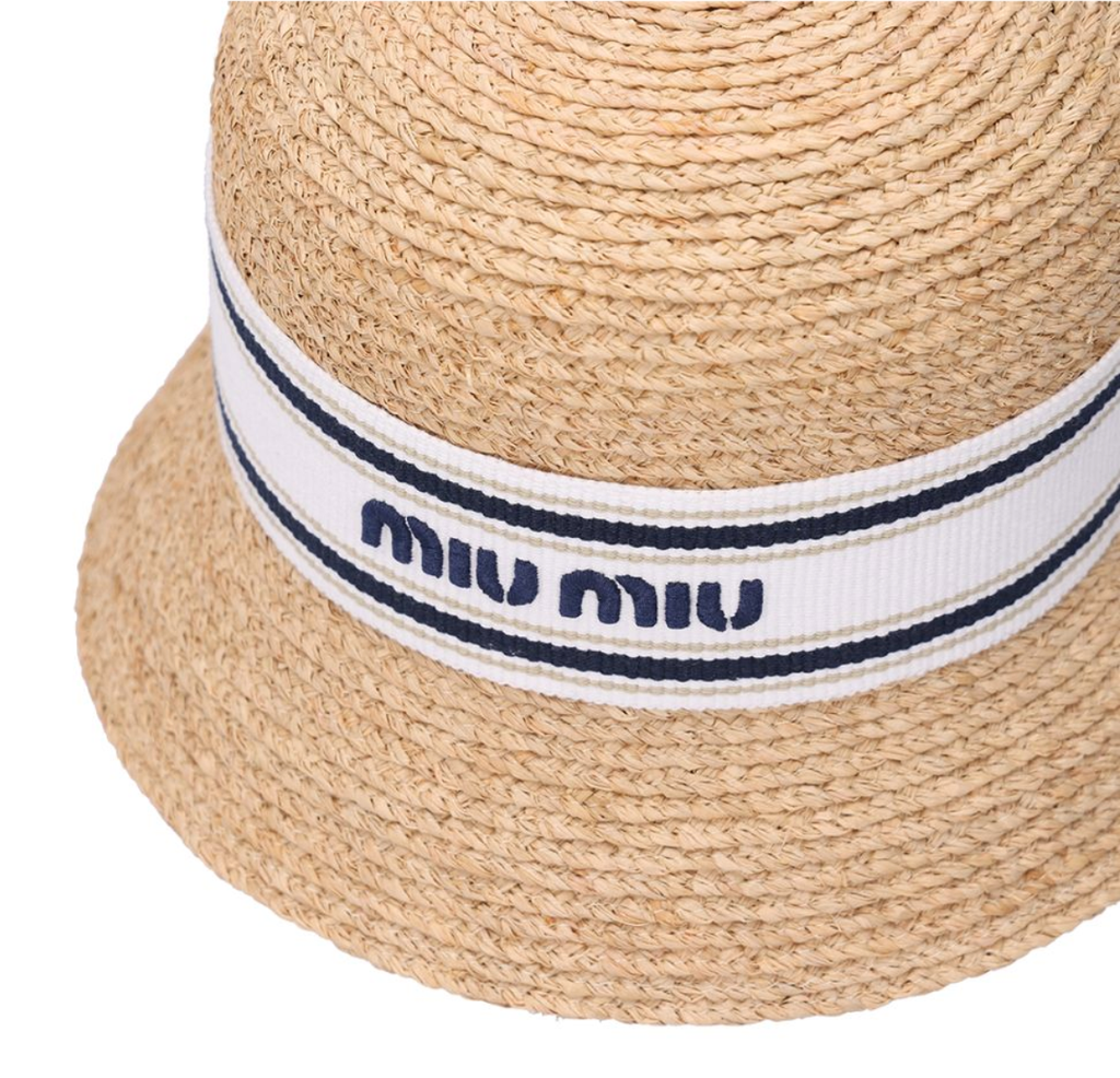 MIU MIU 拉菲草帽 5HC3074