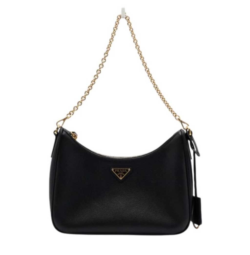 PRADA Saffiano 十字紋牛皮 Re-Edition 單肩:斜背兩用包 1BH2040