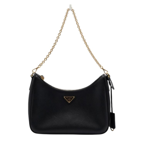 PRADA Saffiano 十字紋牛皮 Re-Edition 單肩:斜背兩用包 1BH2040