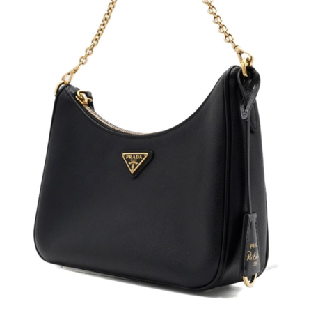 PRADA Saffiano 十字紋牛皮 Re-Edition 單肩:斜背兩用包 1BH2041