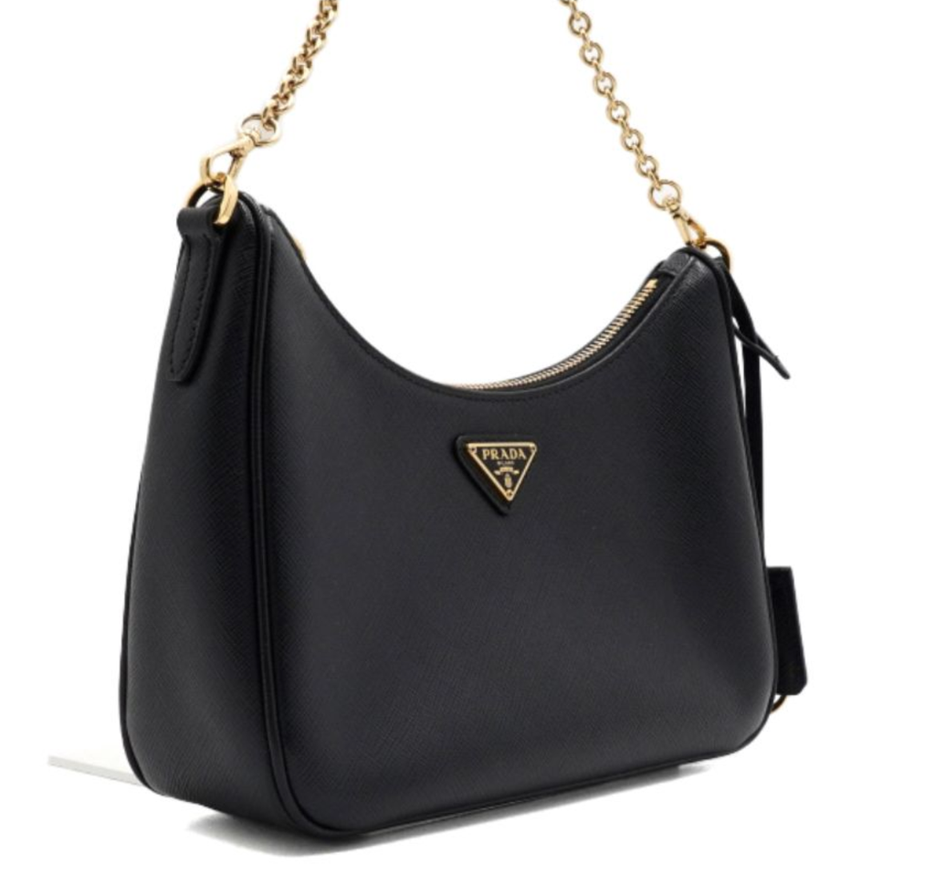 PRADA Saffiano 十字紋牛皮 Re-Edition 單肩:斜背兩用包 1BH2042