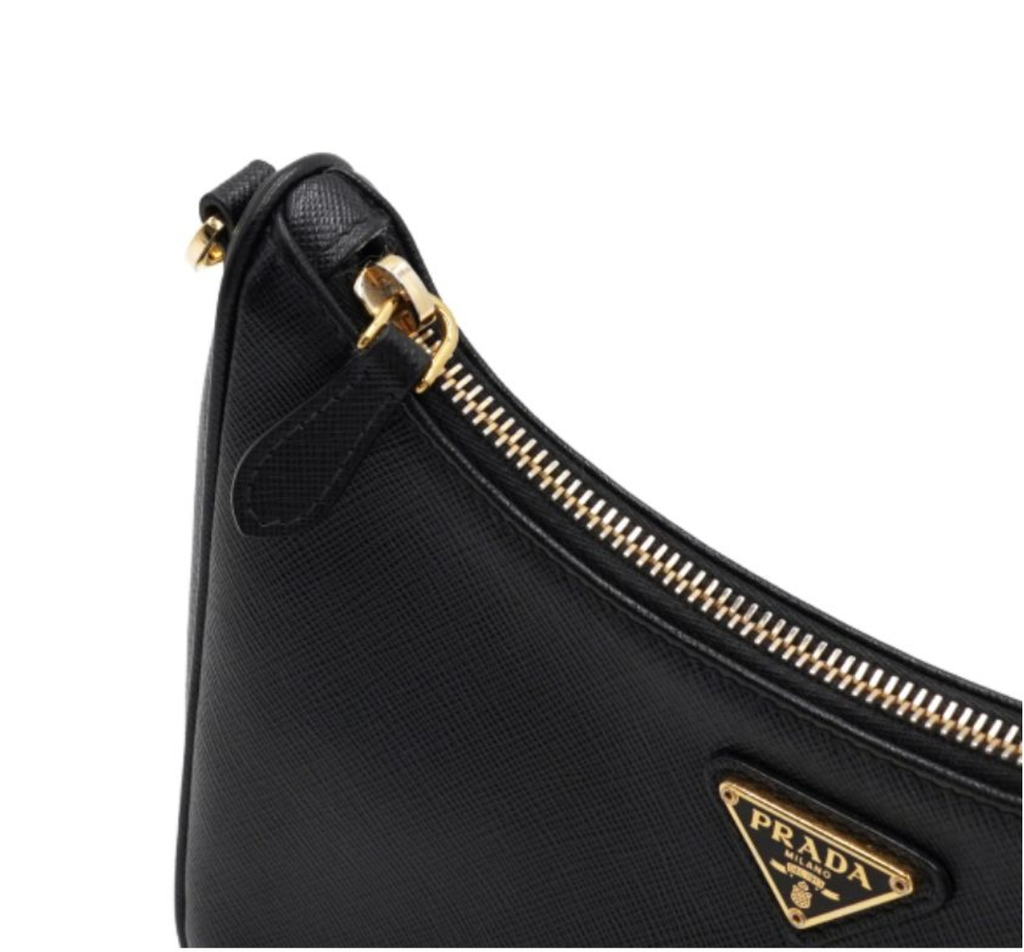 PRADA Saffiano 十字紋牛皮 Re-Edition 單肩:斜背兩用包 1BH2045