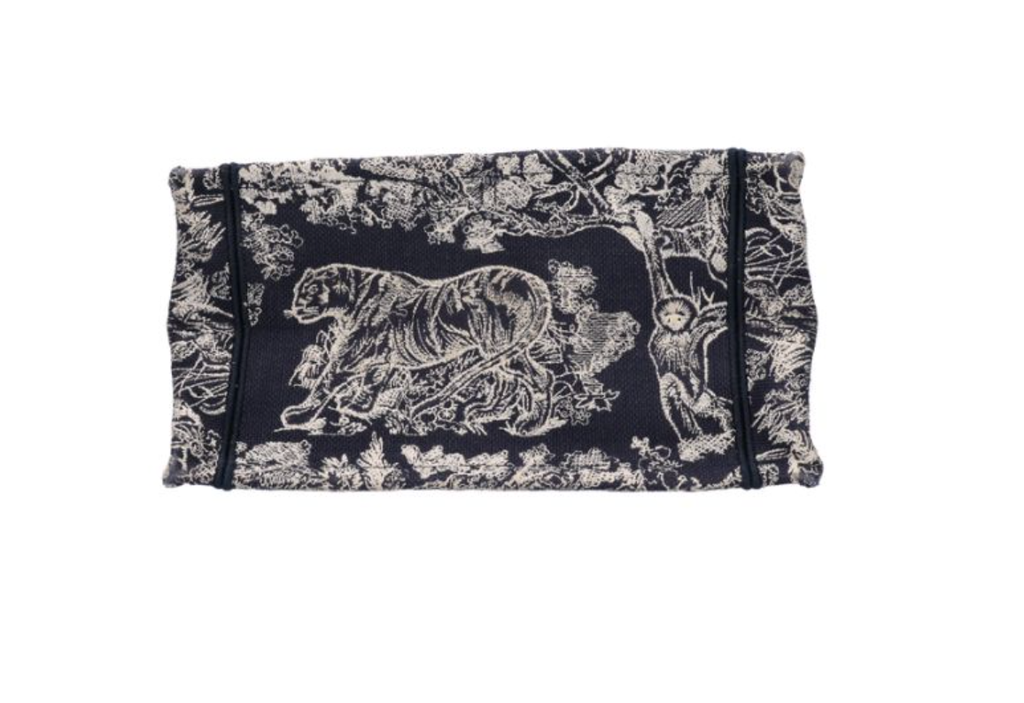DIOR 迪奧 小號 Book Tote 托特包 藍色 Toile de Jouy Reverse 刺繡 M1265ZRGO4