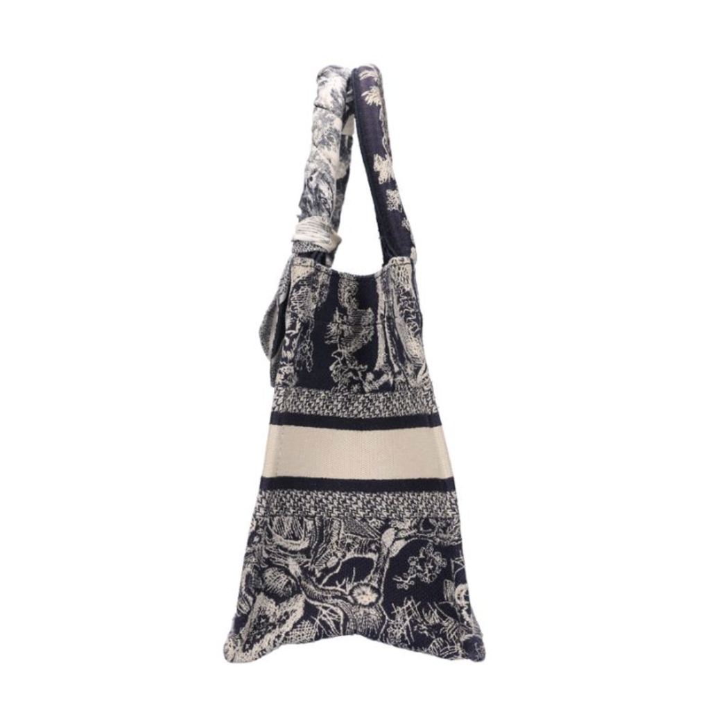 DIOR 迪奧 小號 Book Tote 托特包 藍色 Toile de Jouy Reverse 刺繡 M1265ZRGO3