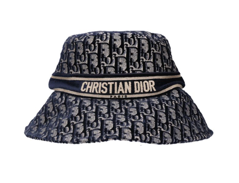 DIOR 迪奧 Oblique 刺繡 海軍藍漁夫帽 05CDO924I1340