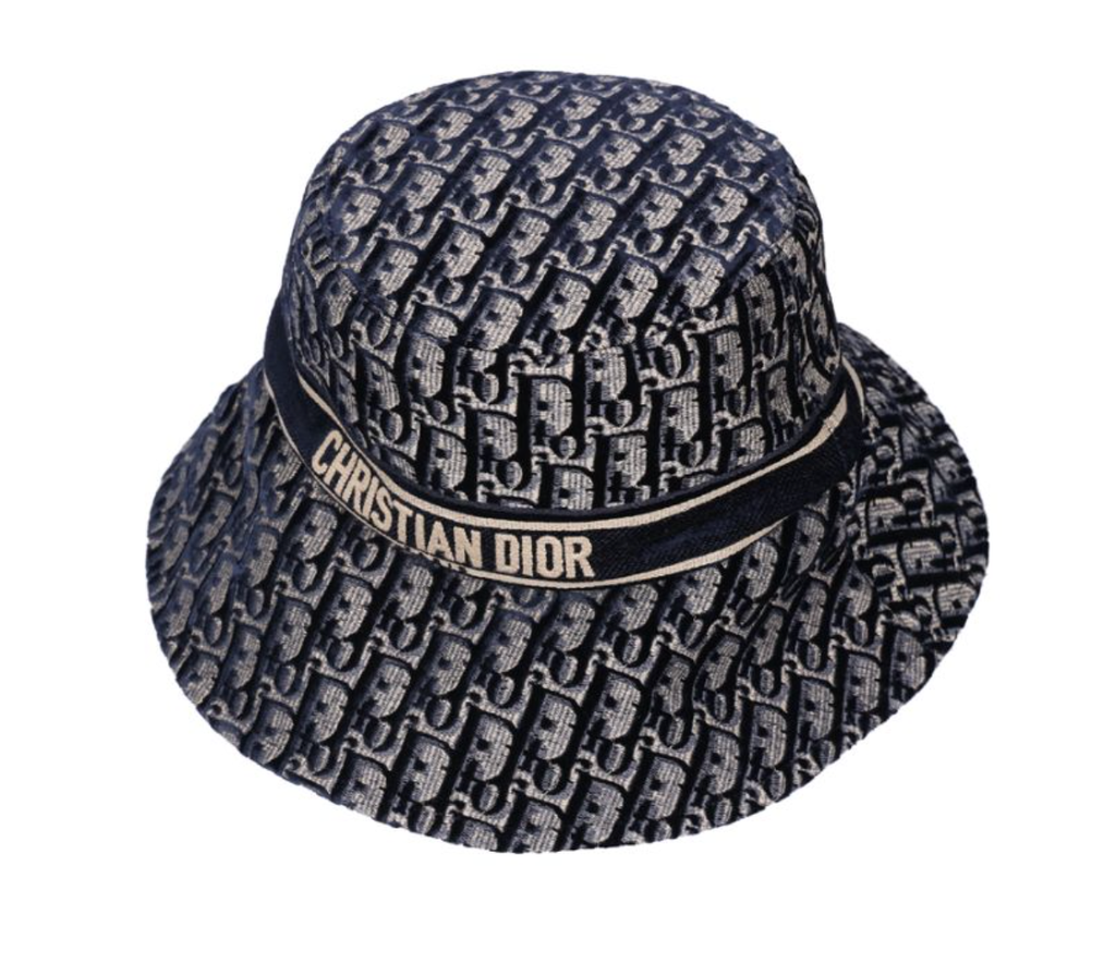 DIOR 迪奧 Oblique 刺繡 海軍藍漁夫帽 05CDO924I1342