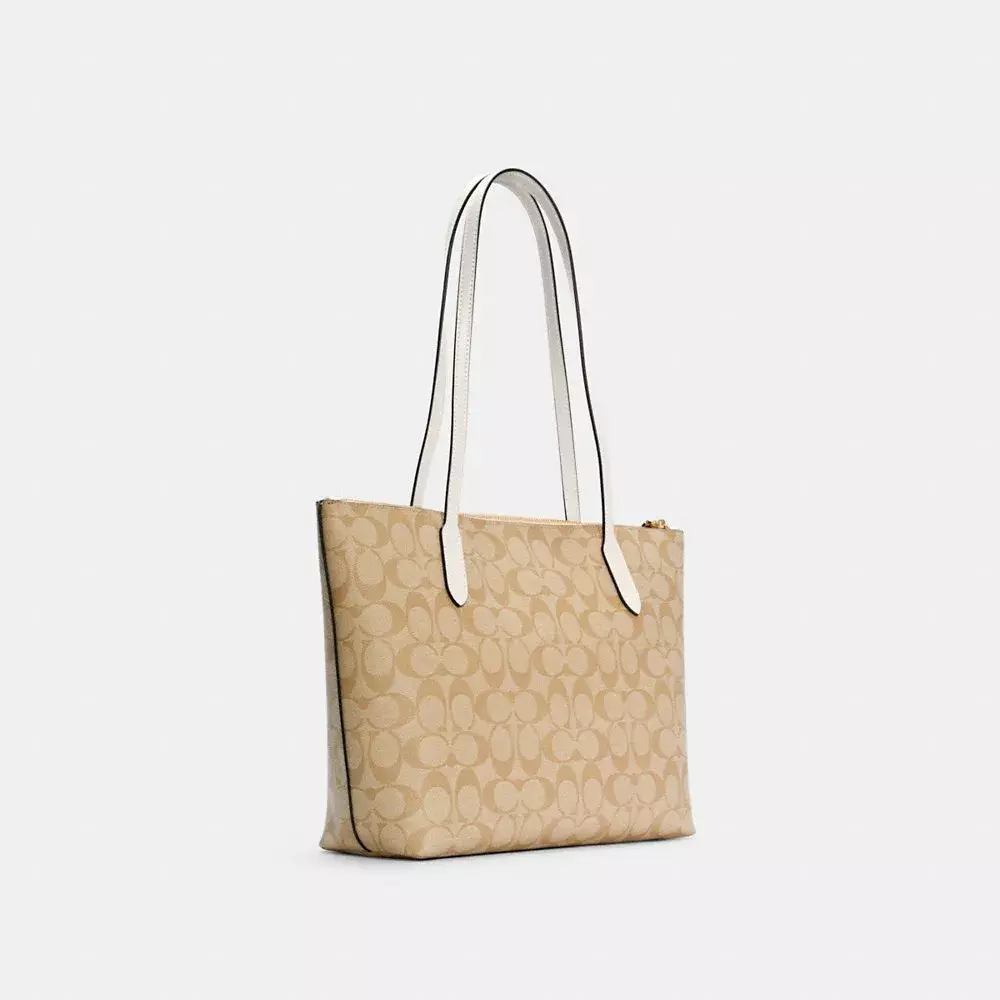 Coach-Signature-Zip-Tote-in-Light-KhakiChalk-44552