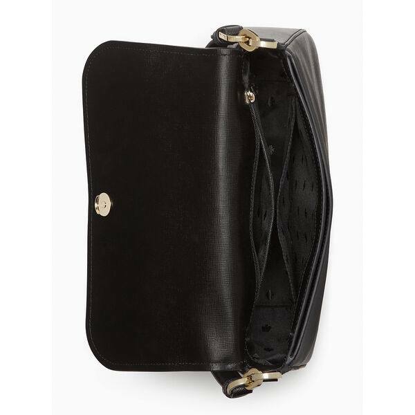 Staci Saffiano Leather Flap Shoulder Bag