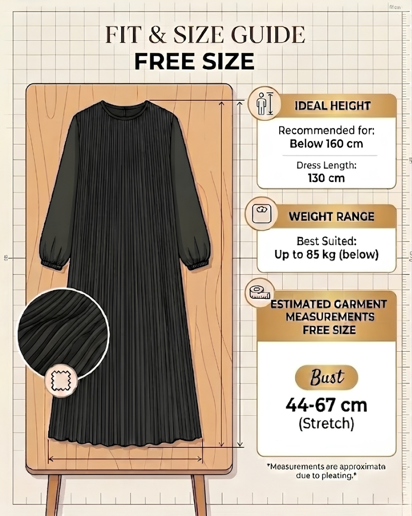 Black size chart