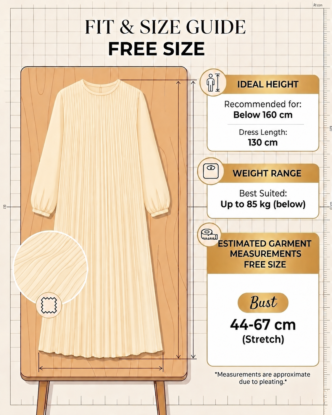 cream sizechart