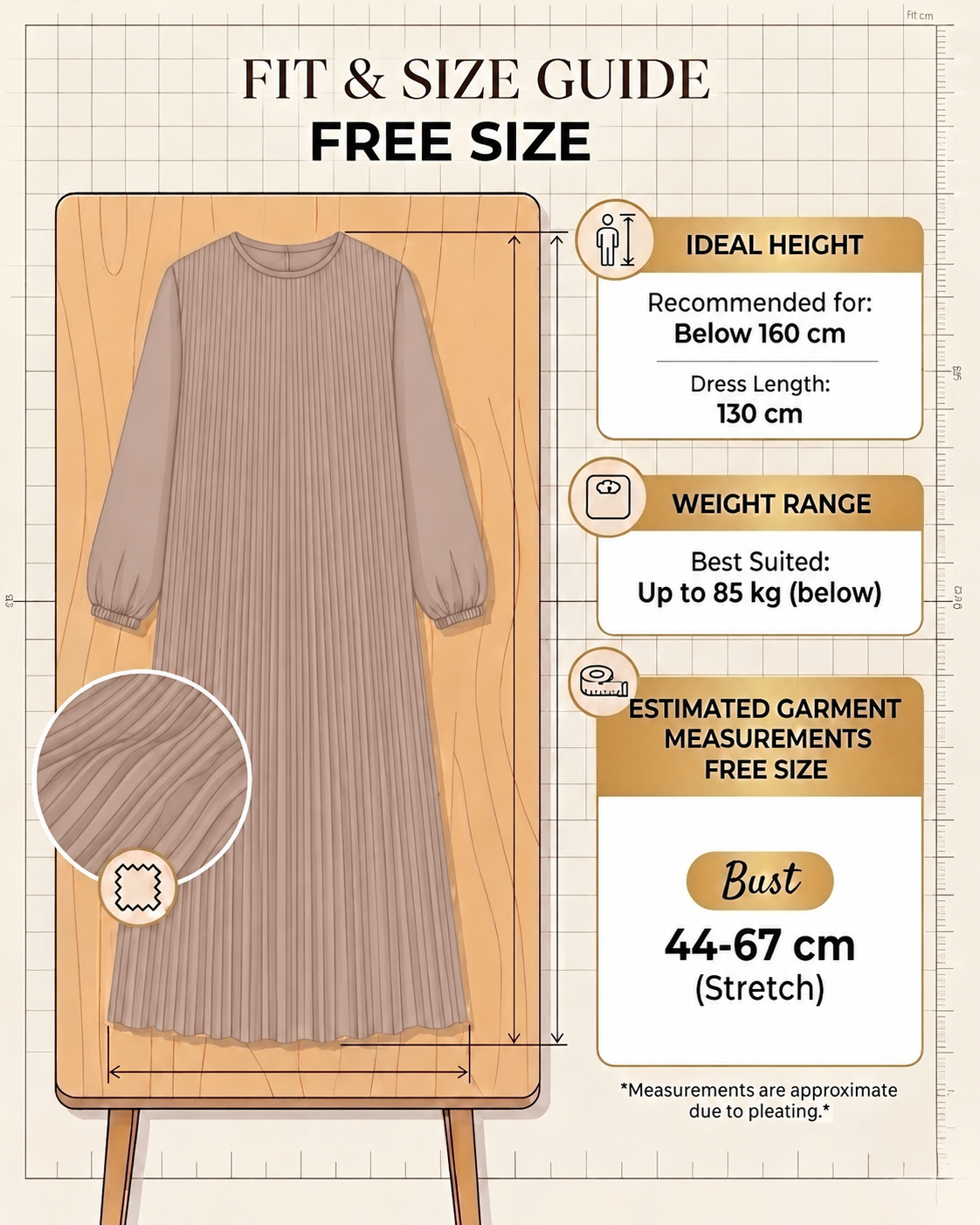 choco size chart