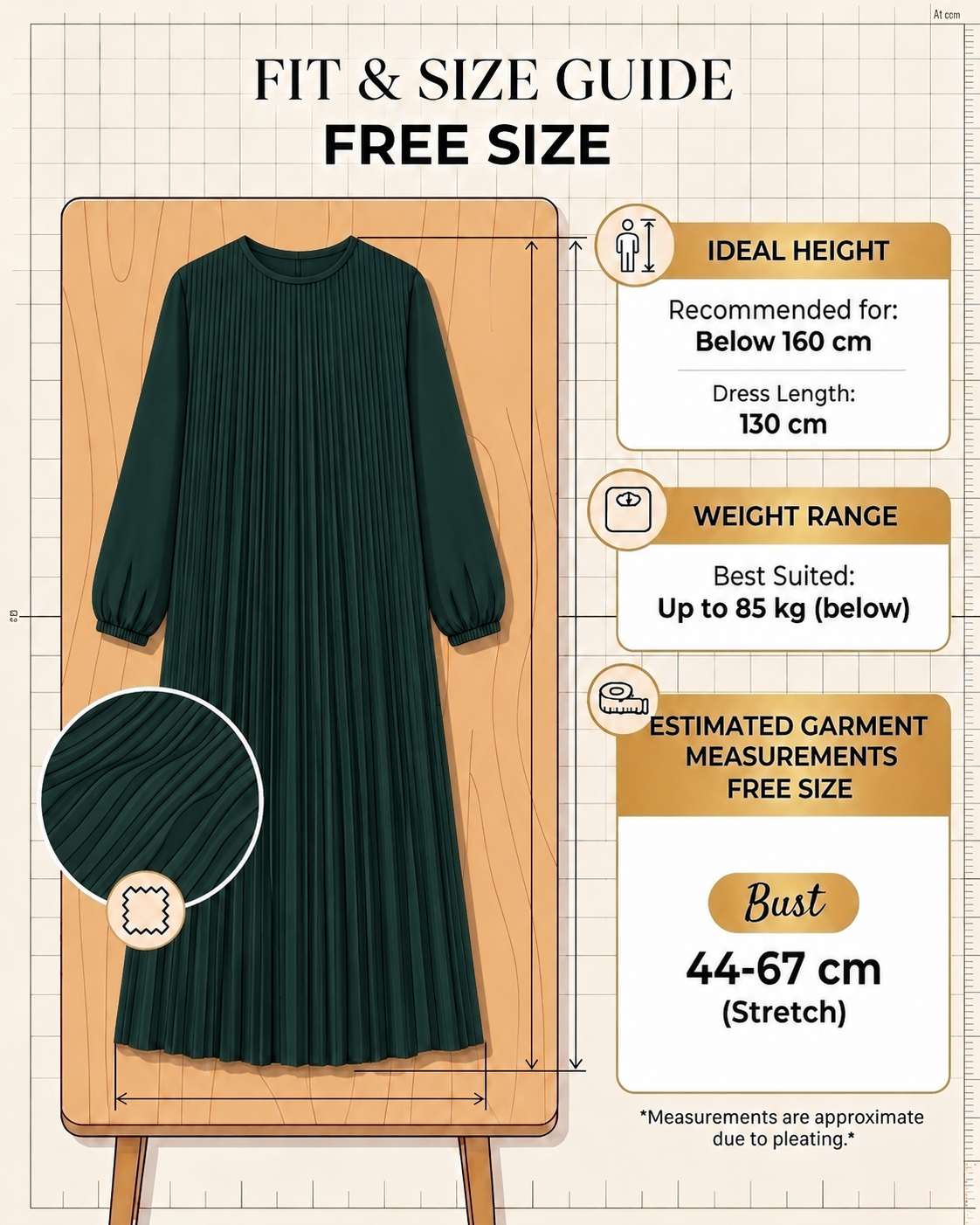 emerald size chart