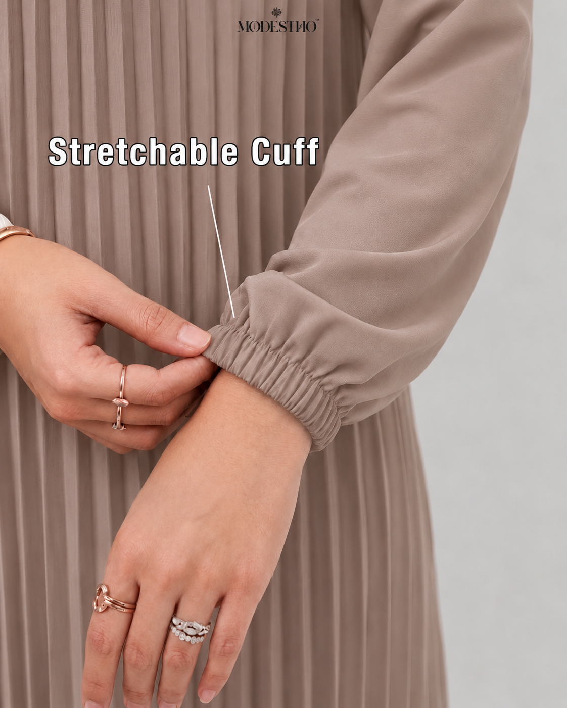 taupe close up cuff