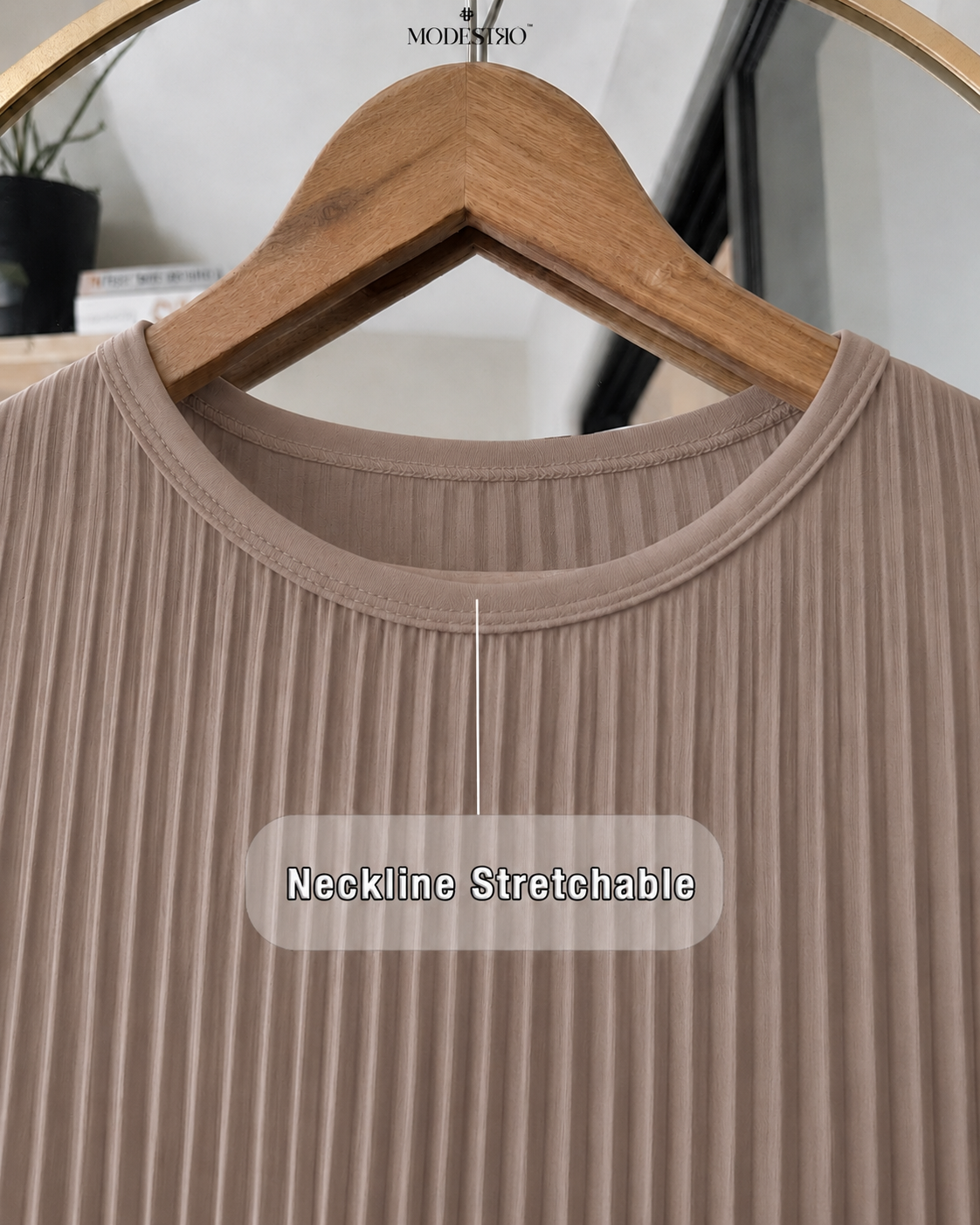 taupe closeup neck