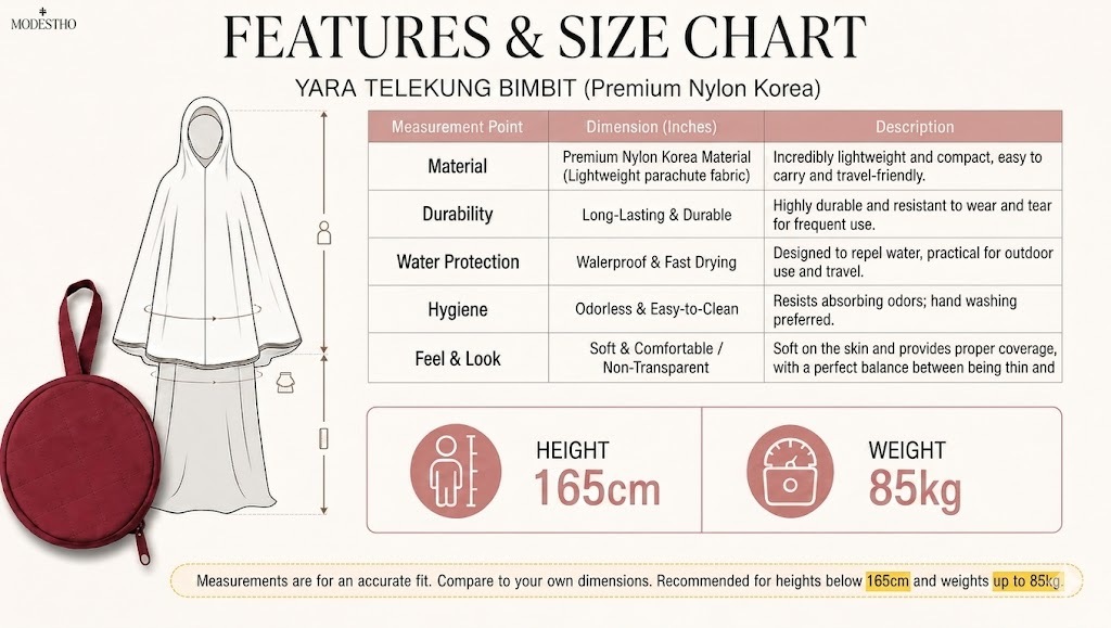 new maroon size chart