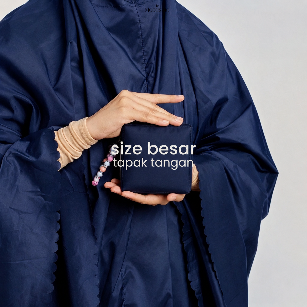 hand size blue square