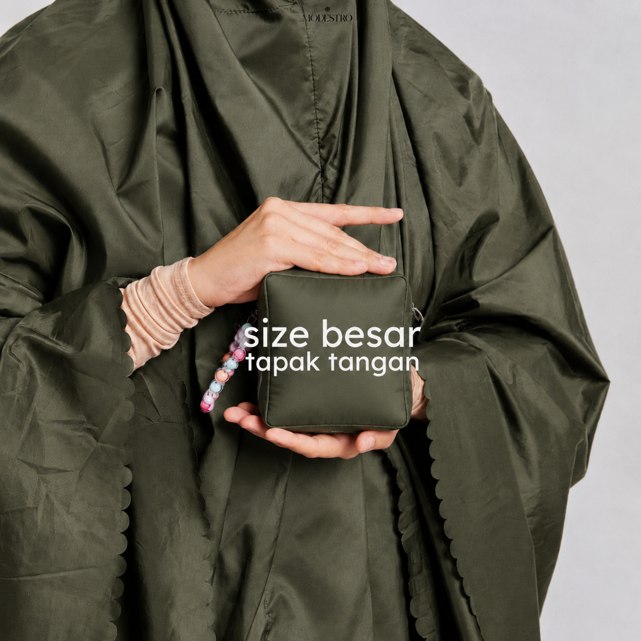 hand size army green square