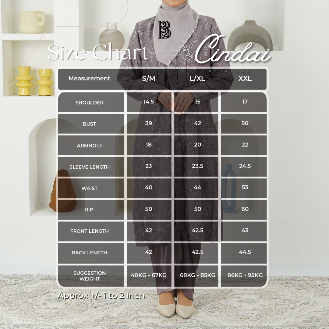 Size Chart Kebarung cindai (1)