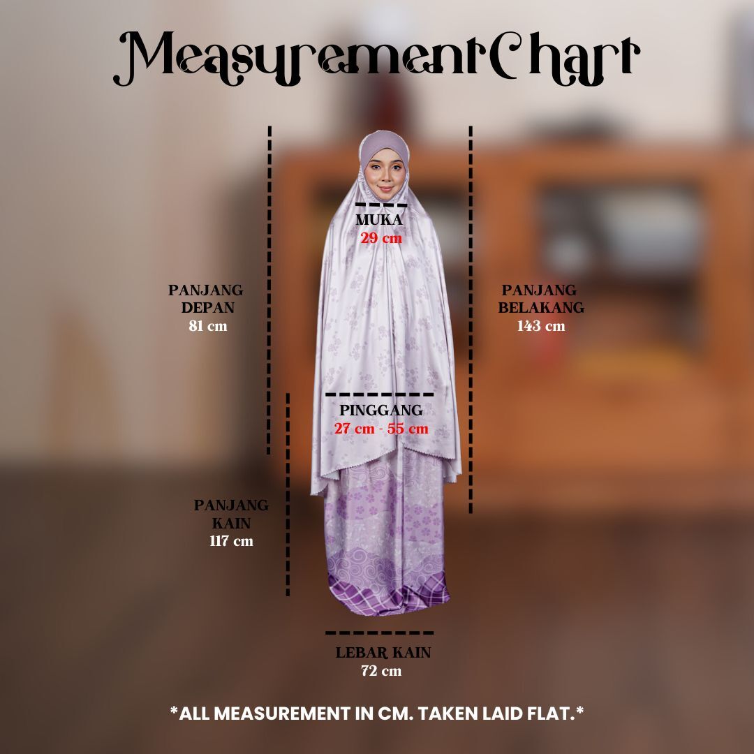 ZAHRA MEASUREMENT CHART