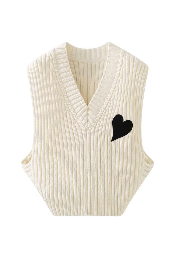 (((TooCuteFor School愛心女上衣針織背心-ONE SIZE - TWD550$  (2)