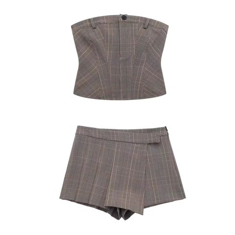 - TOO COOL FOR VINTAGE  SCHOOL BARDOT SKORT SET - 褲裙套裝- 799$ 上衣-799褲裙分開 