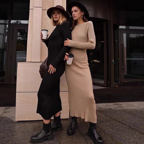 STRETCHY MAXI DRESS - 699-2