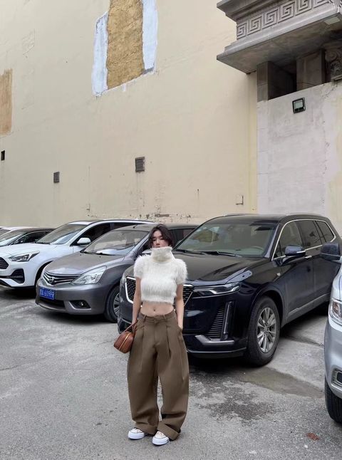 FUR TURTLE NECK TEE - 599$-6