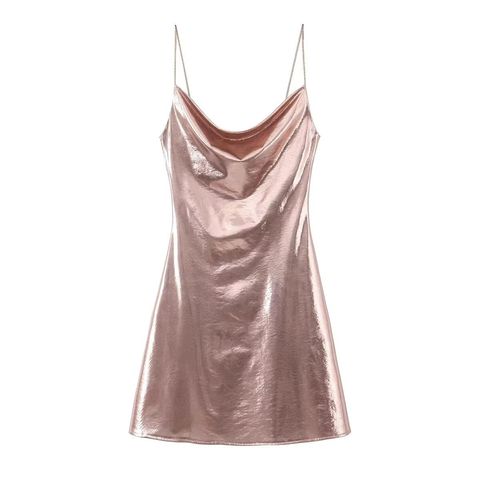 CHEEKY METALLIC MINI DRESS00