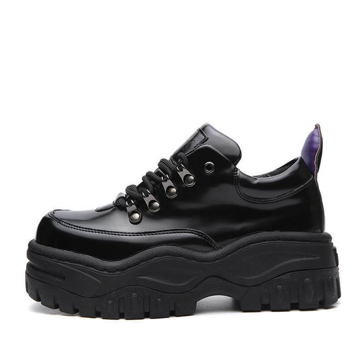 CHEEKYWAWA PU 皮革厚底熱賣鞋TWD980$ - size 35-40 (1)