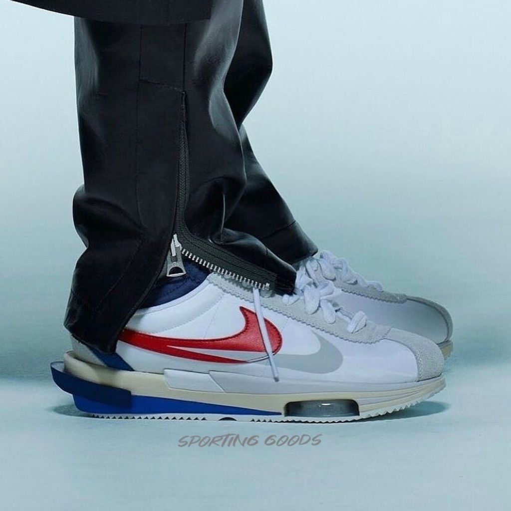 Sacai x Nike Zoom Cortez SP DQ0581-100 潮流復古聯名款阿甘鞋