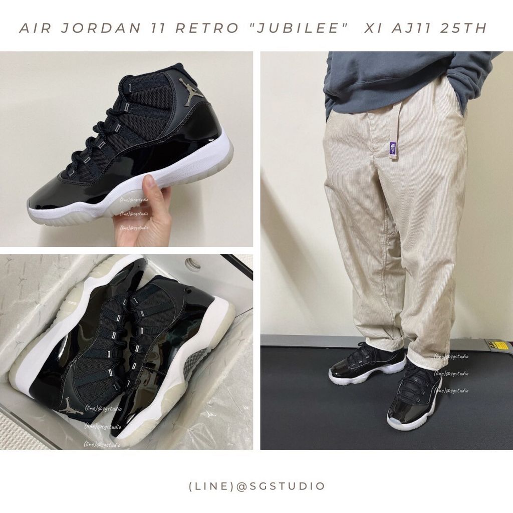 Air Jordan 11 Retro Jubilee 男CT8012-011 女378038-011 25週年