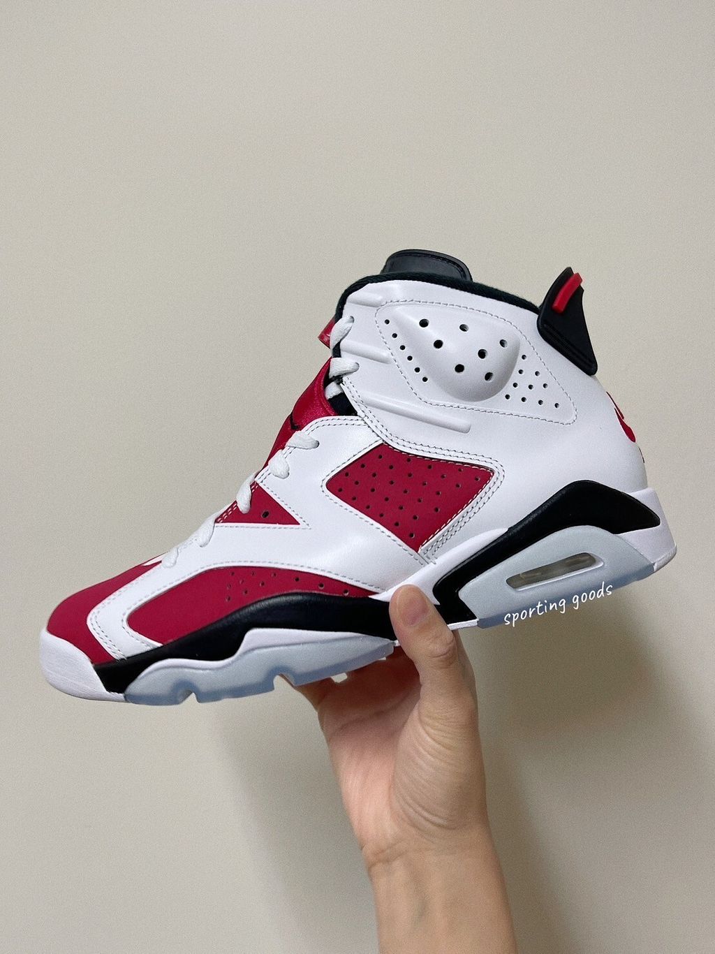 AIR JORDAN 6 RETRO 白紅胭脂紅復刻流川風男鞋CT8529-106 大童鞋384665