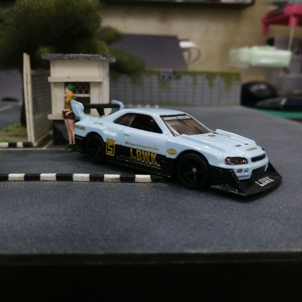 Custom Hot Wheels R34 LBWK Baby Blue ER34 – Jiwacustom