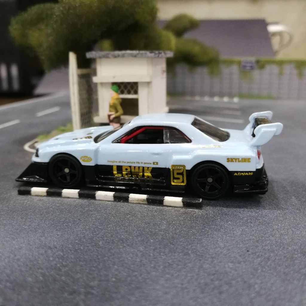 Custom Hot Wheels R34 LBWK Baby Blue ER34 – Jiwacustom
