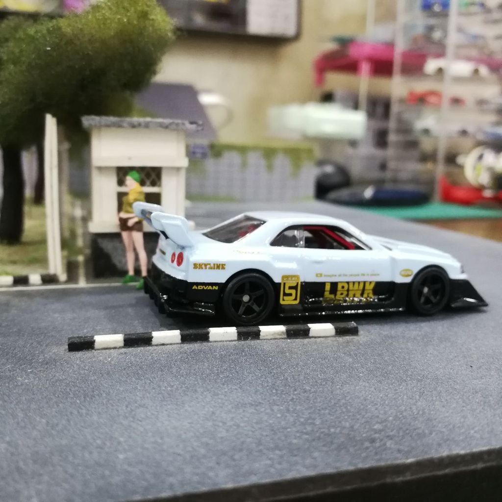 Custom Hot Wheels R34 LBWK Baby Blue ER34 – Jiwacustom