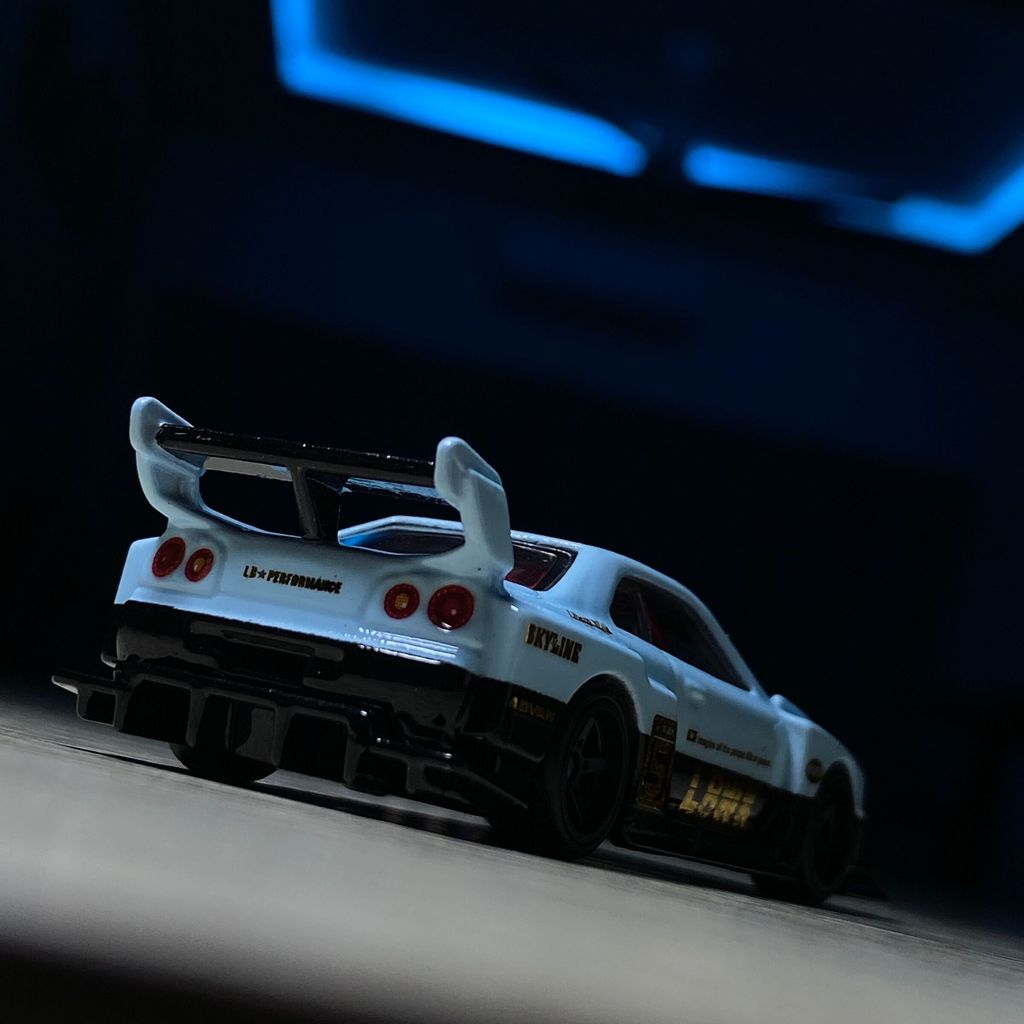 Custom Hot Wheels R34 LBWK Baby Blue ER34 – Jiwacustom