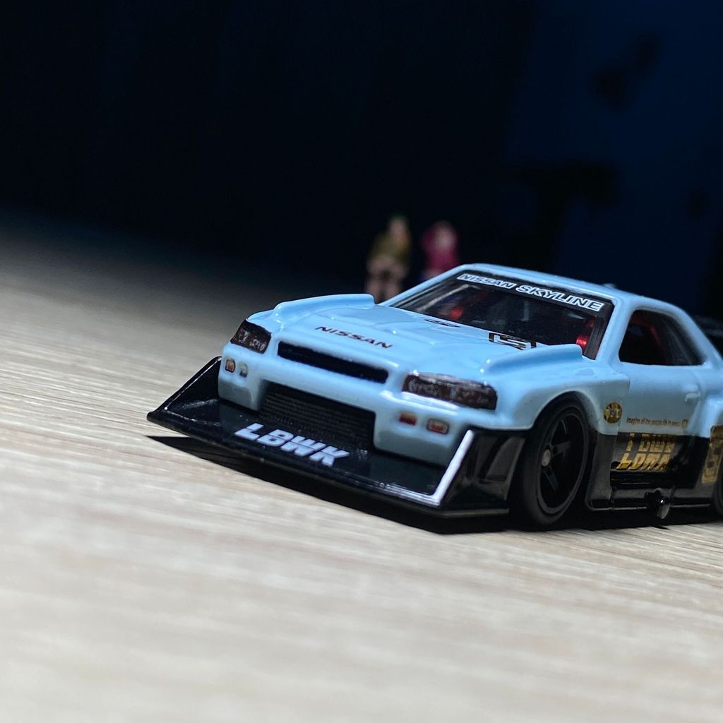 Custom Hot Wheels R34 LBWK Baby Blue ER34 – Jiwacustom